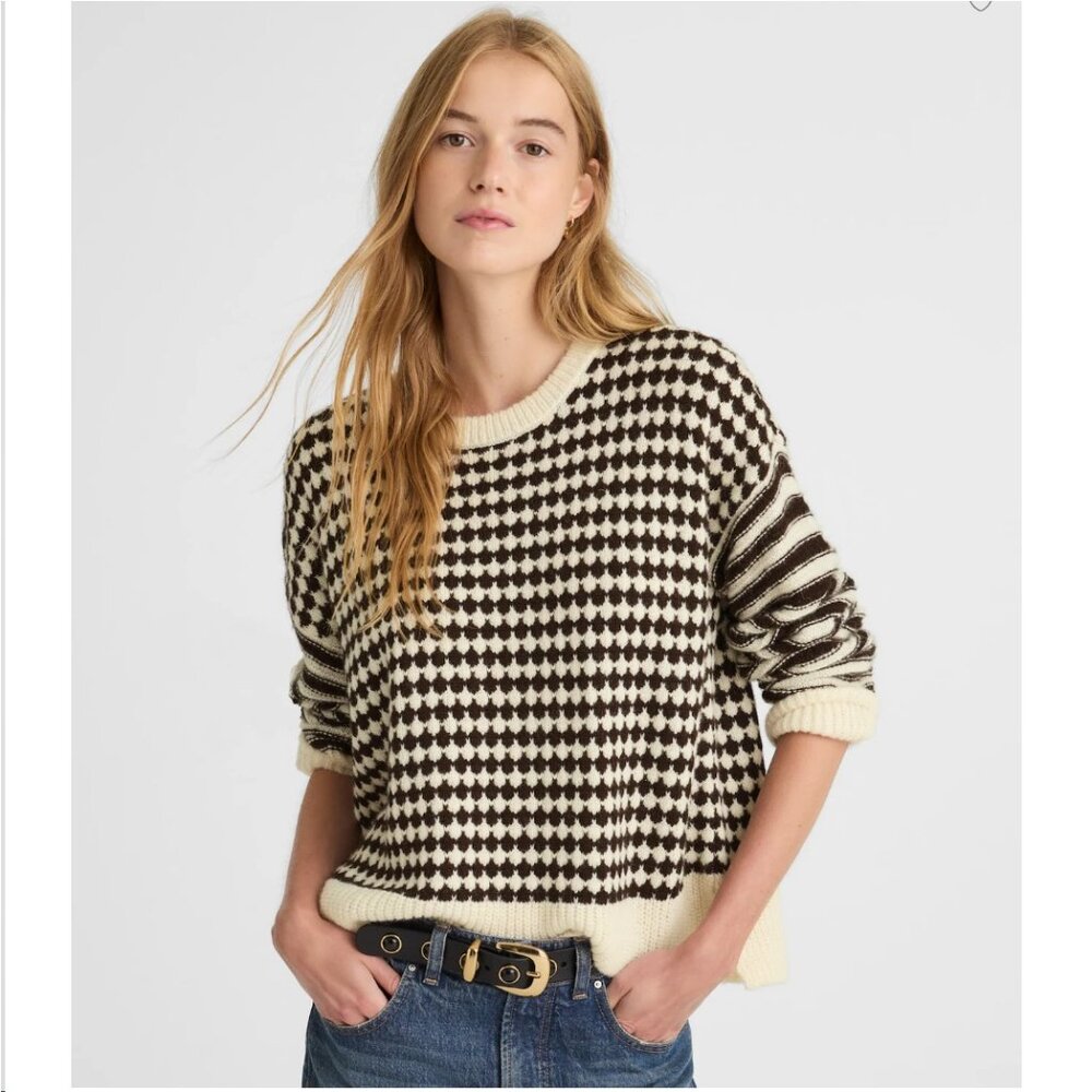 NWT Madewell Stripe Pullover Sweater Size XXS